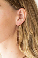 Victorian Virtue - Copper - Paparazzi Heart Necklace