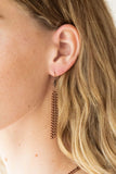 Victorian Virtue - Copper - Paparazzi Heart Necklace