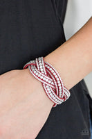 Paparazzi - Bring On The Bling - Red Snap Bracelet #270
