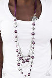 All The Trimmings - Purple - Paparazzi Necklace