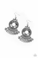 Rural Rhythm - White - Paparazzi Earrings