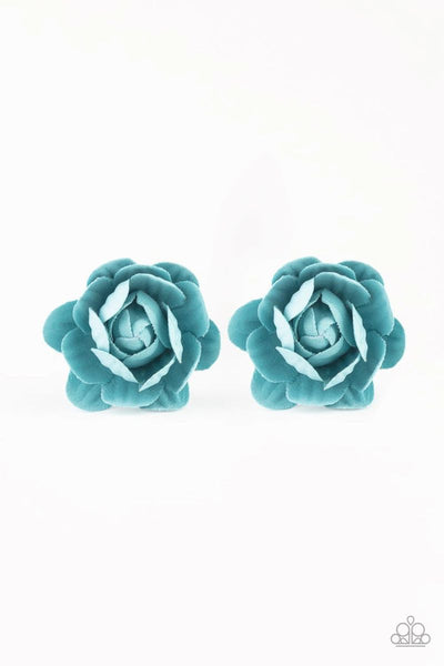 Beautifully Budding - Blue - Paparazzi Hair Accessory