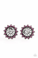 Paparazzi - Dreamy Dahlia - Purple Post Earrings #1810