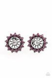 Paparazzi - Dreamy Dahlia - Purple Post Earrings #1810