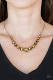 Crystal Carriages - Brass - Paparazzi Necklace #692 (D)