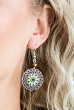 Paparazzi - Honolulu Harmony - Green Earrings FishHook #3238 (D)