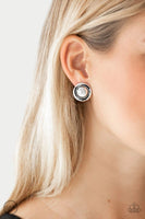 Out Of This Galaxy - Silver - Paparazzi Clip-On Earrings