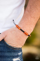 Alert - Orange - Paparazzi Sliding Knot Cord Bracelet #4708