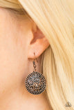 Whats VINE Is VINE - Copper - Paparazzi Earrings #4226 (D)