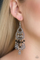 Eastern Excursion - Black- Paparazzi Earrings #4628 (D)