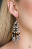 Eastern Excursion - Black- Paparazzi Earrings #4628 (D)