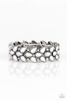 Vintage Venture - Silver - Paparazzi Stretchy Bracelet