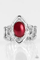 Positively Posh - Red - Paparazzi Ring #1660