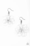 Springtime Serenity - White - Paparazzi Flower Wire Earrings