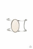 Desert Empress - White - Paparazzi Cuff Bracelet