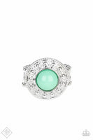 Treasure Chest Shimmer - Green - Paparazzi Ring