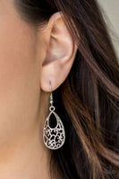 Always Be VINE - Silver - Paparazzi Earrings