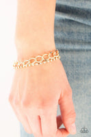Material Girl - Gold - Paparazzi Clasp Bracelet