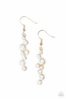 Milky Way Magnificence - Gold - Paparazzi Earrings #712