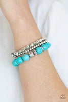 Rural Restoration - Blue - Paparazzi Stretchy Bracelet #4257 (D)
