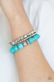 Rural Restoration - Blue - Paparazzi Stretchy Bracelet #4257 (D)