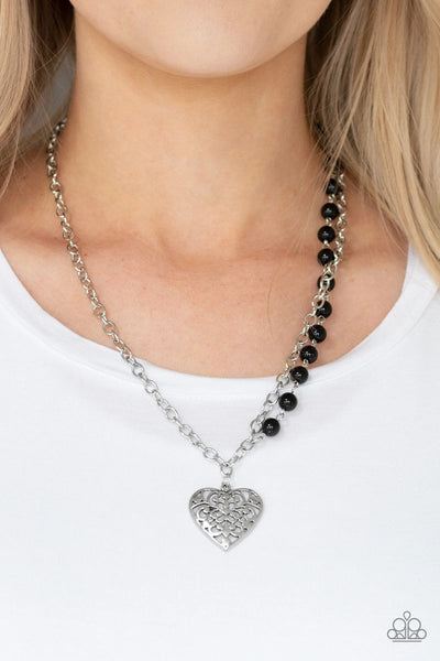 Forever In My Heart - Black - Paparazzi Necklace #787 (D)