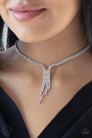 Double The Diva - White - Paparazzi Necklace