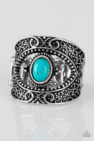 Rural Relic - Blue - Paparazzi Ring