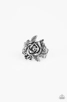 Bouquet Bonanza - Silver - Paparazzi Ring #3562