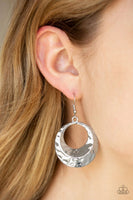 Savory Shimmer - Silver - Paparazzi Earrings