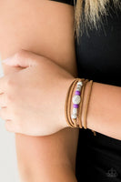 Clear A Path - Purple - Paparazzi Bracelet