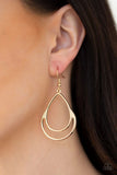 Simple Glisten - Gold - Paparazzi Earrings