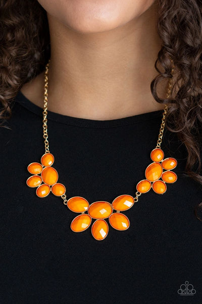 Flair Affair - Orange - Paparazzi Necklace