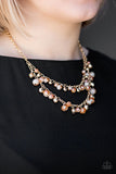 Fashion Show Fabulous - Gold - Paparazzi Necklace