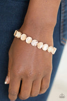 Dainty Queen - Rose Gold - Paparazzi Stretchy Bracelet #4241 (D)