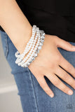 Refined Renegade - White - Paparazzi Clasp Bracelet