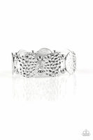 Paparazzi - GLISTEN and Learn - Silver Stretchy Bracelet
