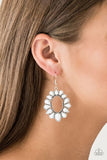 Fashionista Flavor - White - Paparazzi Earrings