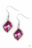 Glow It Up - Pink - Paparazzi Earrings #1701 (D)