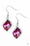 Glow It Up - Pink - Paparazzi Earrings #1701 (D)