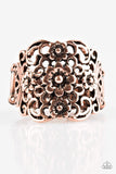 Divinely Daisy - Copper - Paparazzi Ring Flower #4908