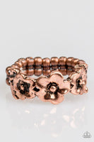 Spring Meadows - Copper - Paparazzi Ring Flower