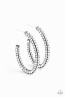 Big Winner - Black - Hoop Earrings Paparazzi #768 (D)