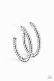 Big Winner - Black - Hoop Earrings Paparazzi #768 (D)