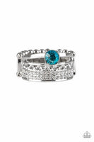 The Overachiever - Blue - Paparazzi Ring