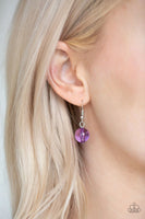 Paparazzi - Crystal Charm - Purple Necklace