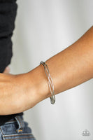 Twist Of The Wrist - Silver - Paparazzi Cuff Bracelet