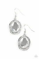 Queen Of Queens - White - Paparazzi Earrings