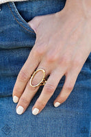 Center Chic - Gold - Paparazzi Ring
