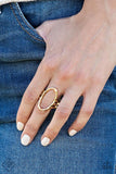 Center Chic - Gold - Paparazzi Ring